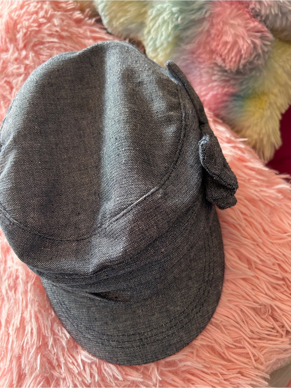 Gray womens silvery gray cap